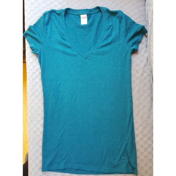 PINK Victoria's Secret Teal Sleepshirt Small - Picture 1 of 11